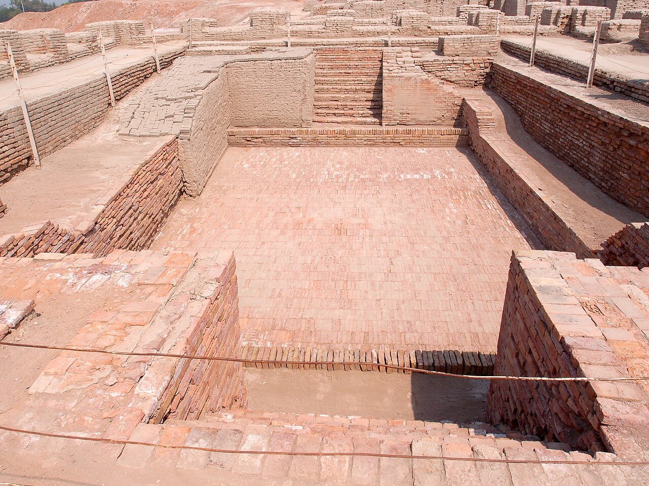 The Great Bath at Mohenjo-daro, excavated