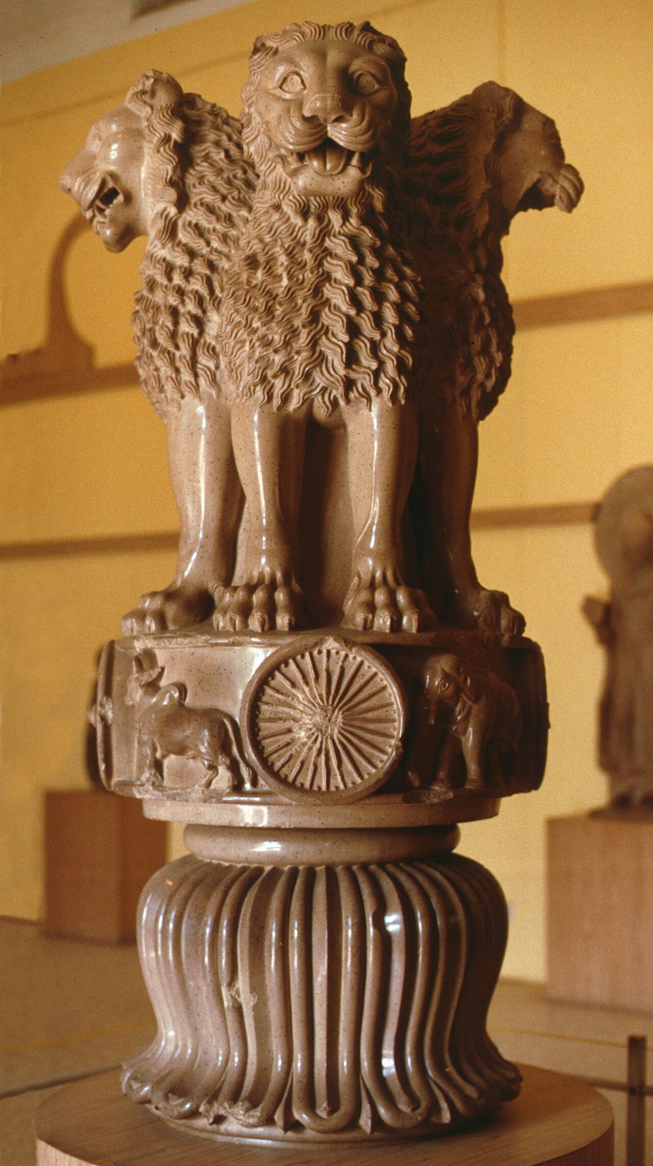 The Lion Capital of Ashoka at Sarnath — India's State Emblem comes from it