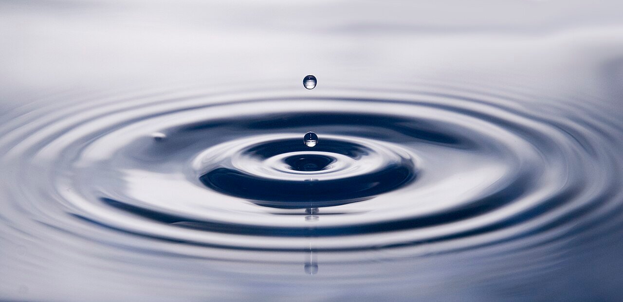 Water drops, close up